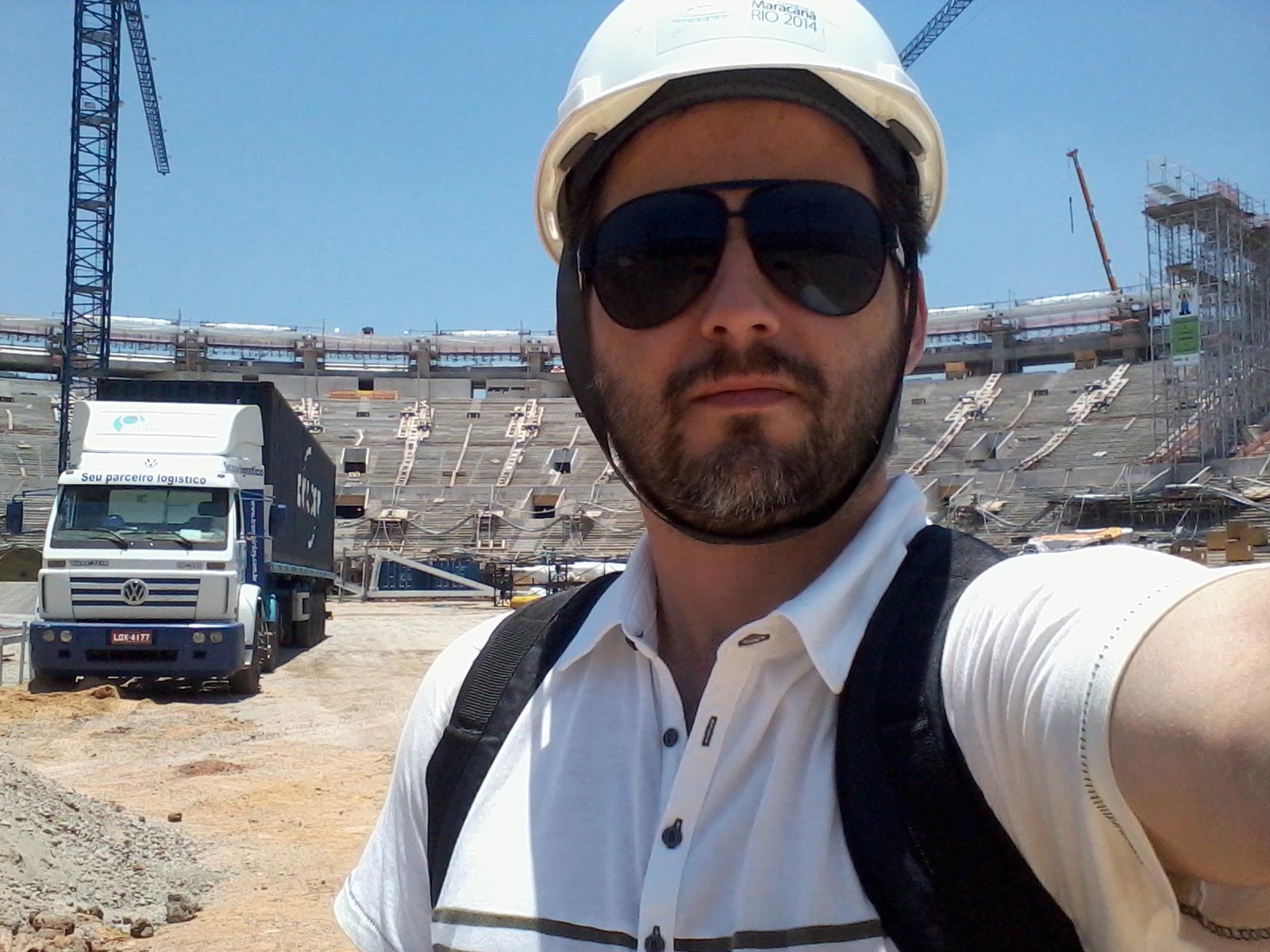 Supervisão no canteiro de obras do Maracanã, 2014